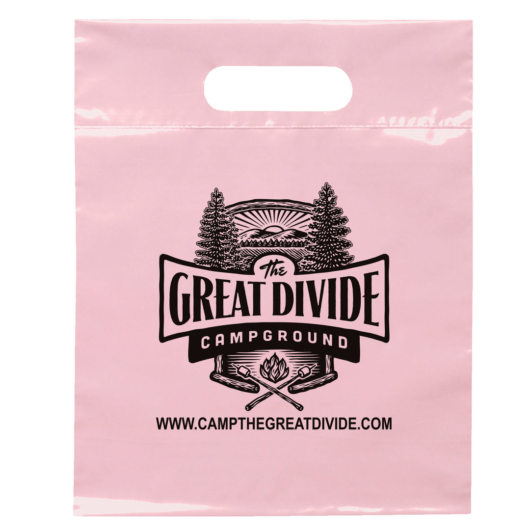 Die Cut Handle Bag - 9 1/2W x 12H - Flexo Ink Print