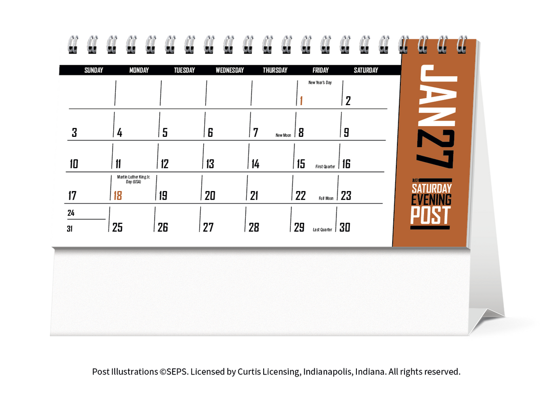 Triumph® Calendars  The Saturday Evening Post Desk Calendar