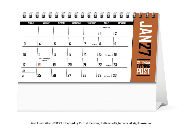 Triumph® Calendars  The Saturday Evening Post Desk Calendar