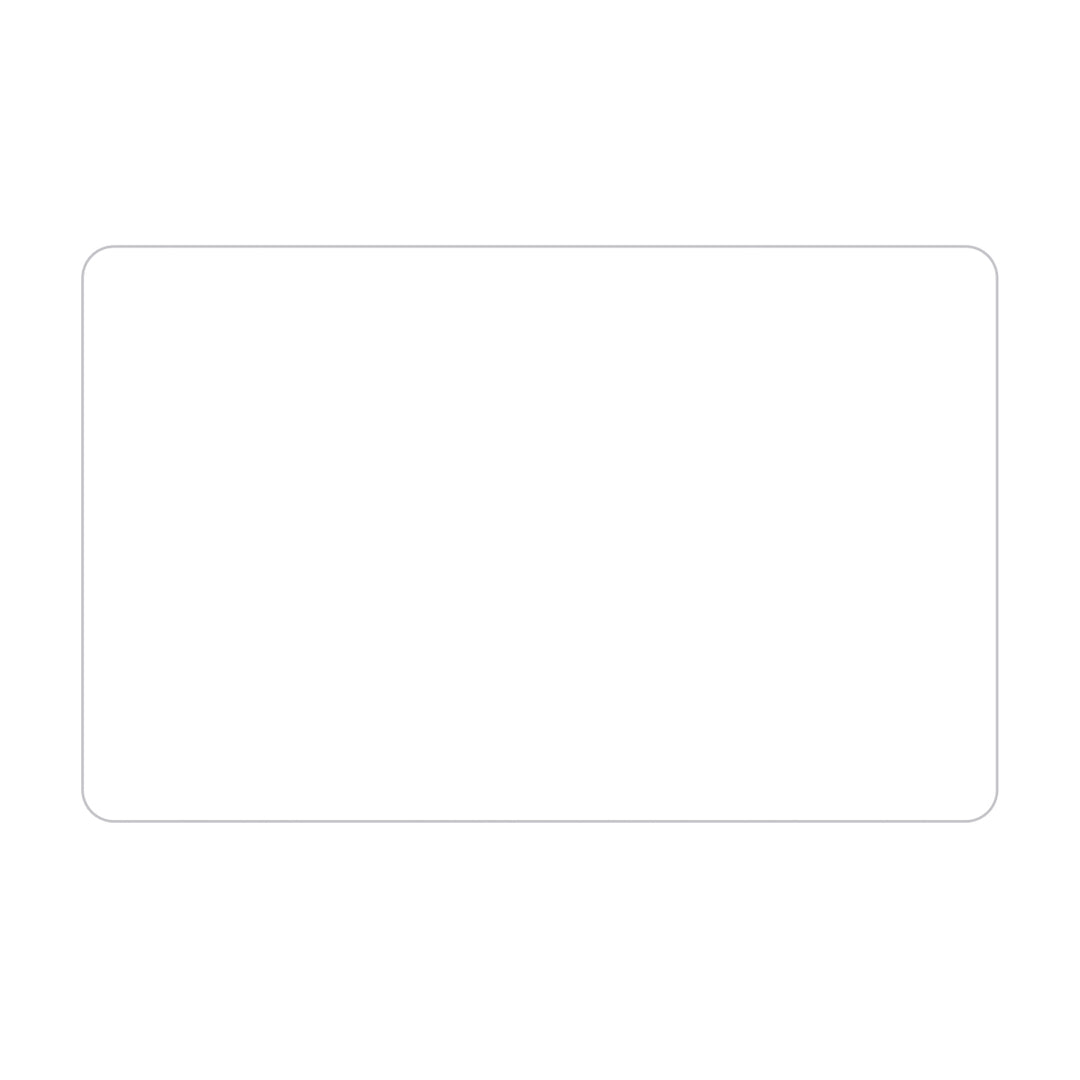 Ultra Removable Rectangle Rounded Corner Sticker