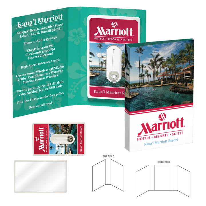 Tek Booklet With Credit Card Style Floss With Mirror
