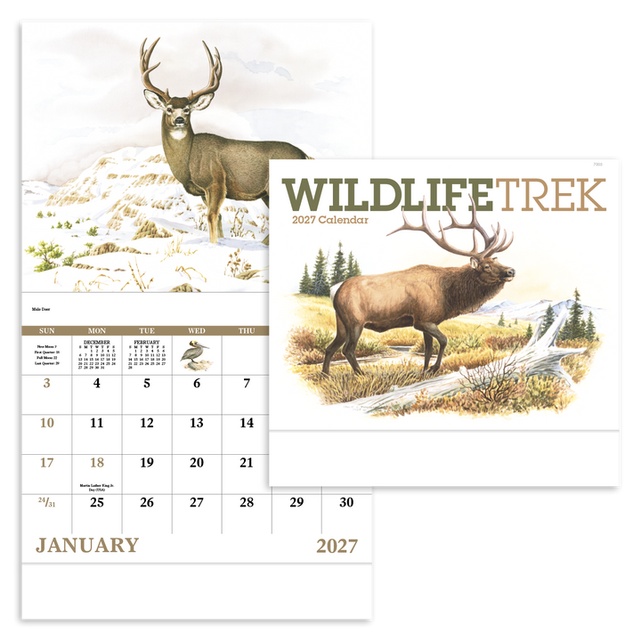 Good Value™ Wildlife Trek - Stapled Calendar