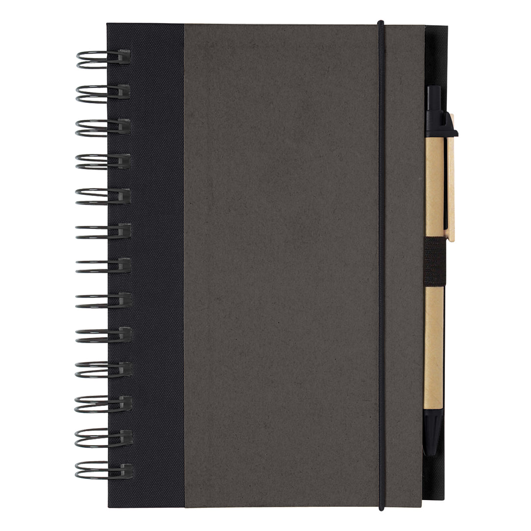 ECO-INSPIRED SPIRAL NOTEBOOK & PEN