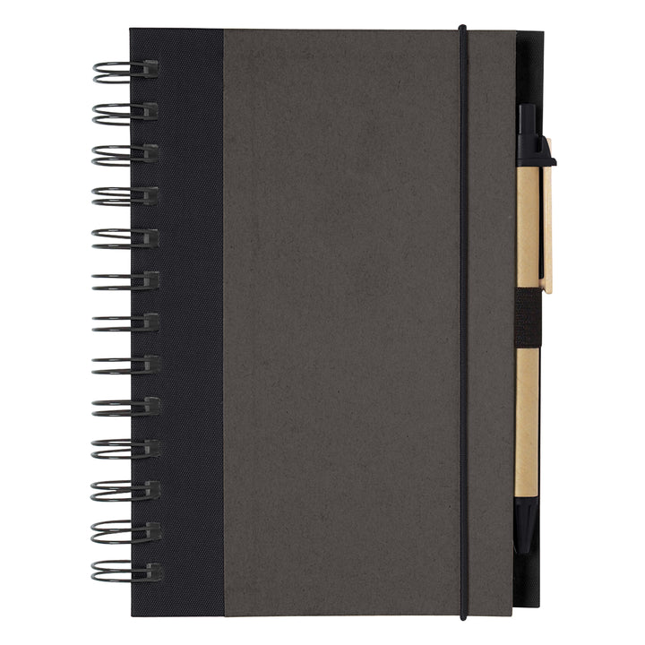 ECO-INSPIRED SPIRAL NOTEBOOK & PEN