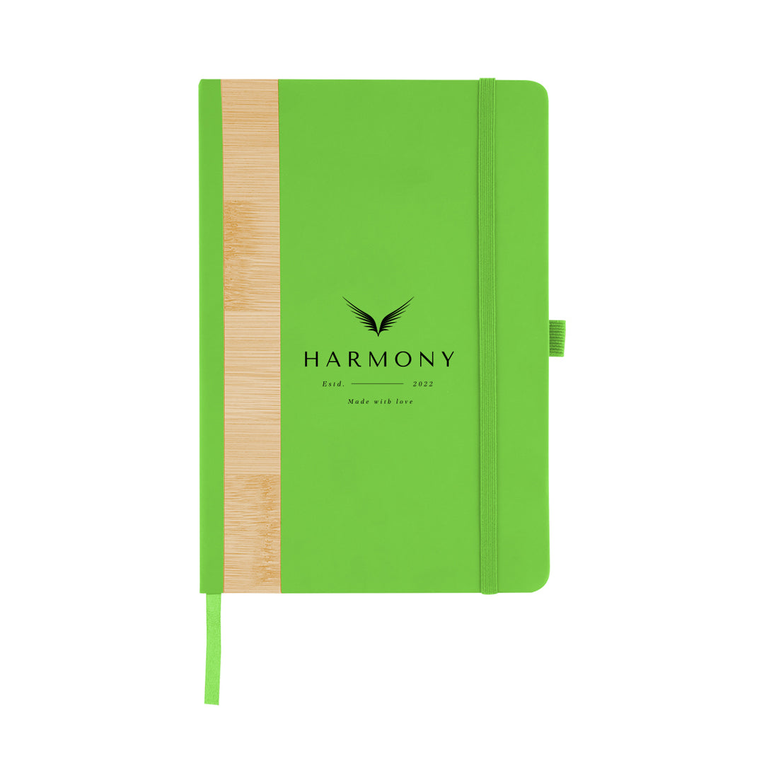 Recycled PU And Bamboo Accent Journal