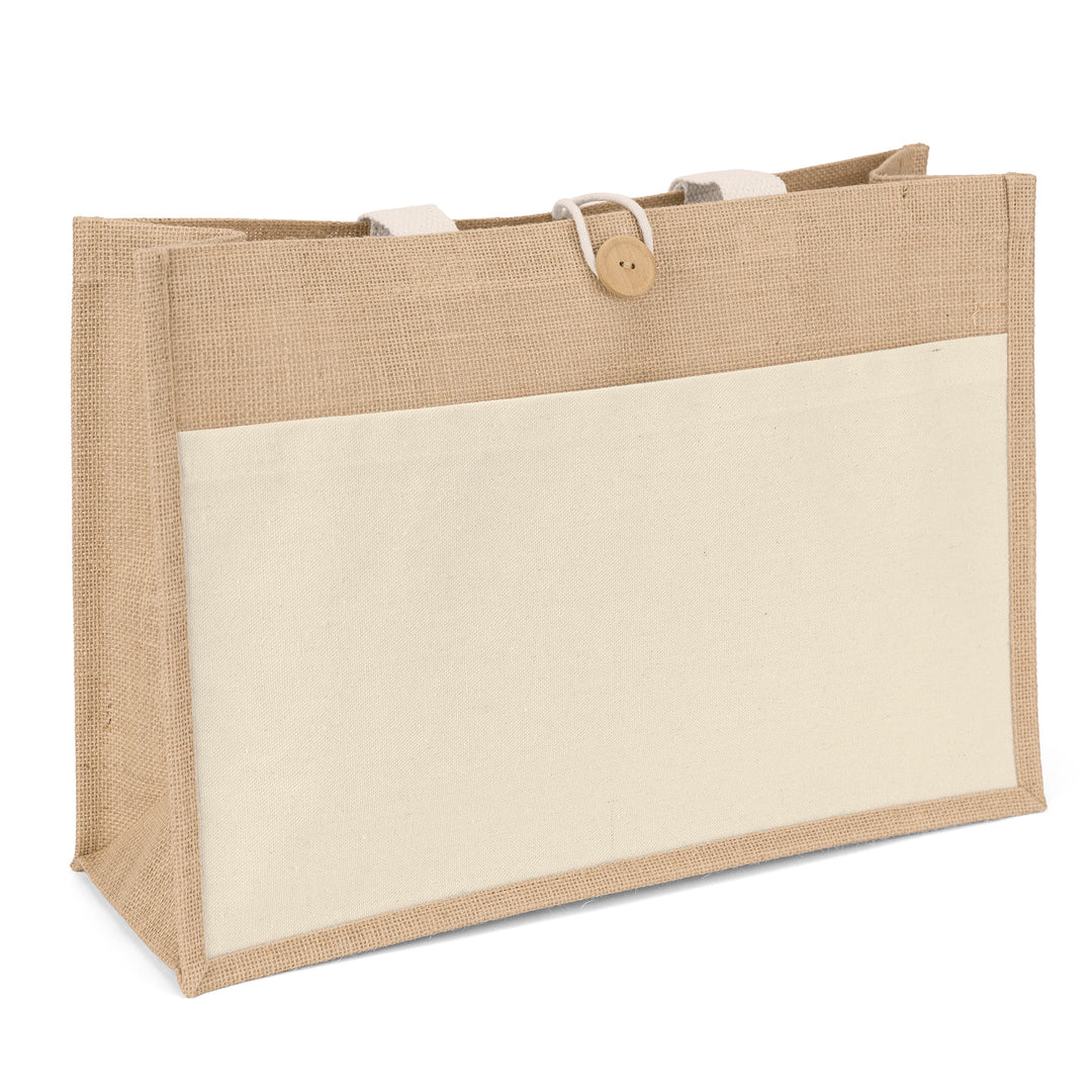 Riley™- Jute Tote - Screen Print
