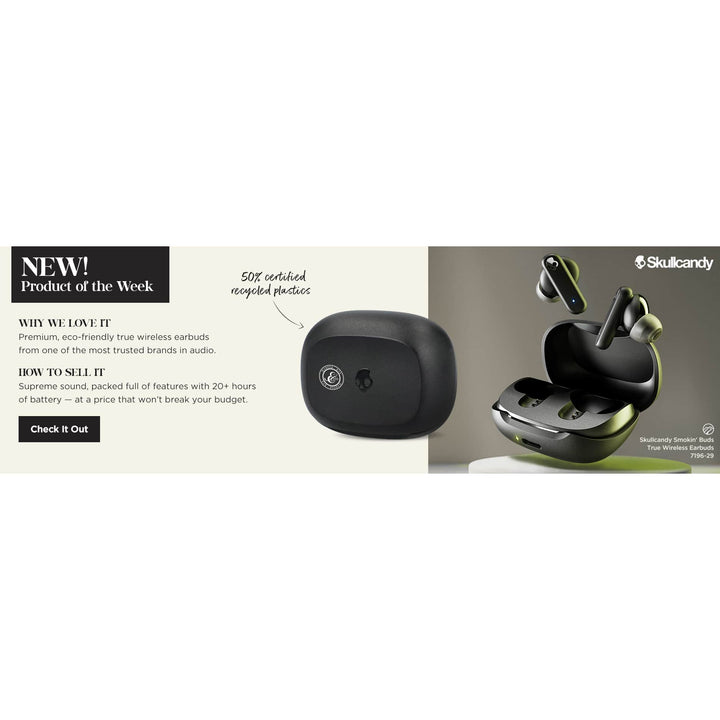 Skullcandy Smokin' Buds True Wireless Earbuds