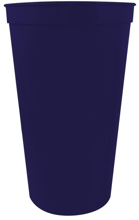 22 oz. Smooth Wall Plastic Stadium Cup