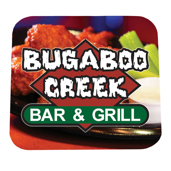 3 1/2" Square 40 Point Pulp Board Coaster
