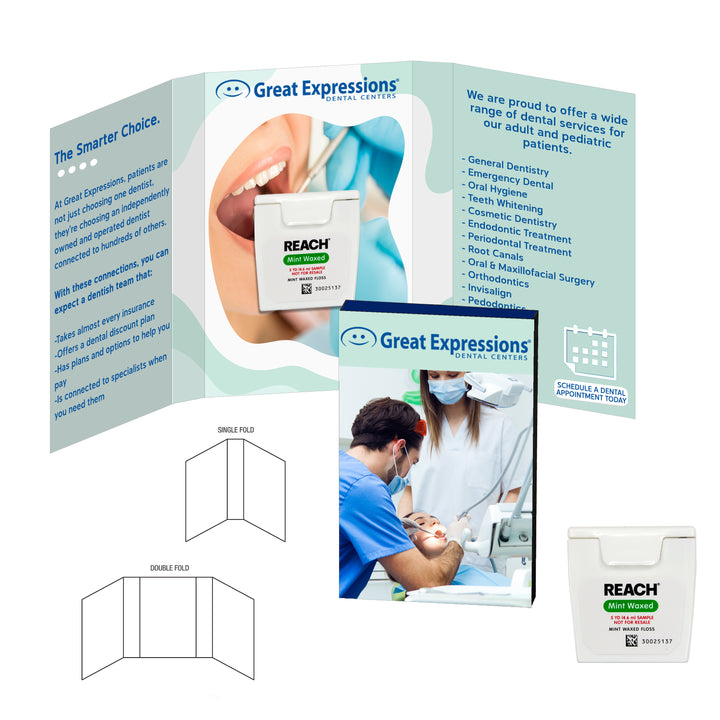 Tek Booklet With Tooth Shaped Dental Floss