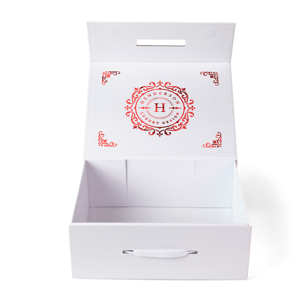 Shelly - Magnetic Gift Box with Handle - Foil Print