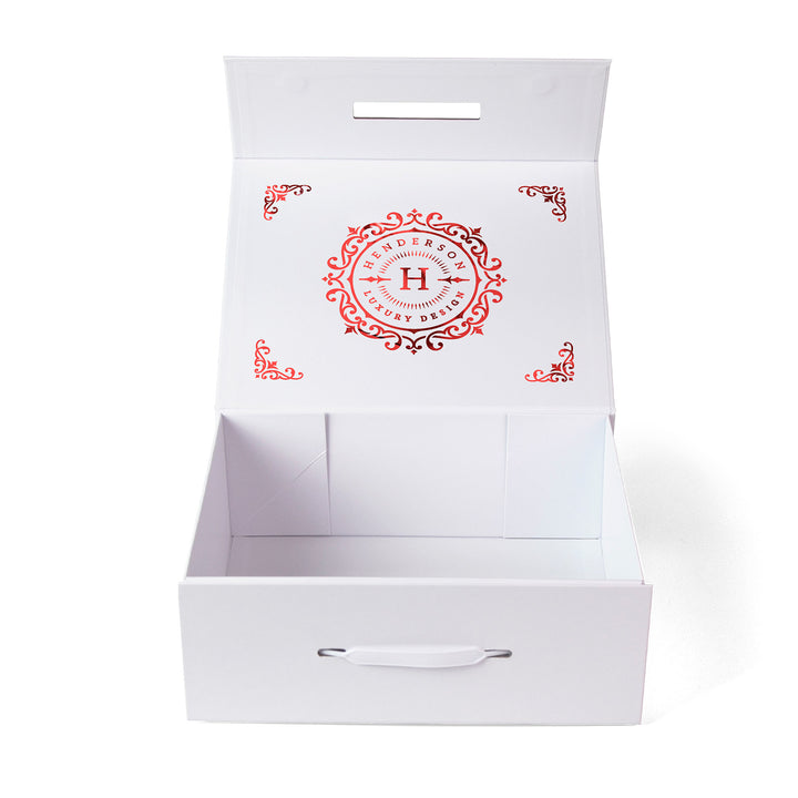 Shelly - Magnetic Gift Box with Handle - Foil Print