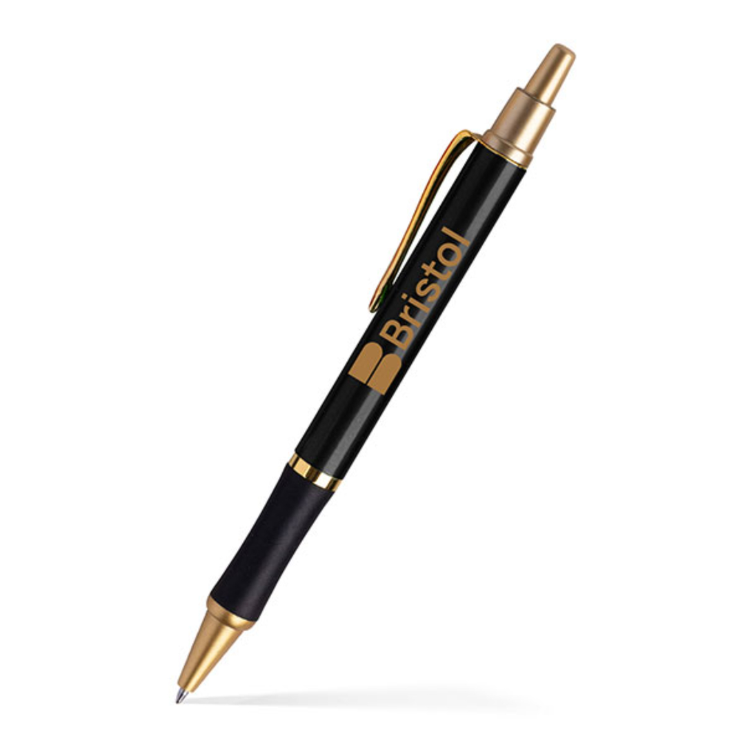 Sleeker Click Pen - Gold Accents