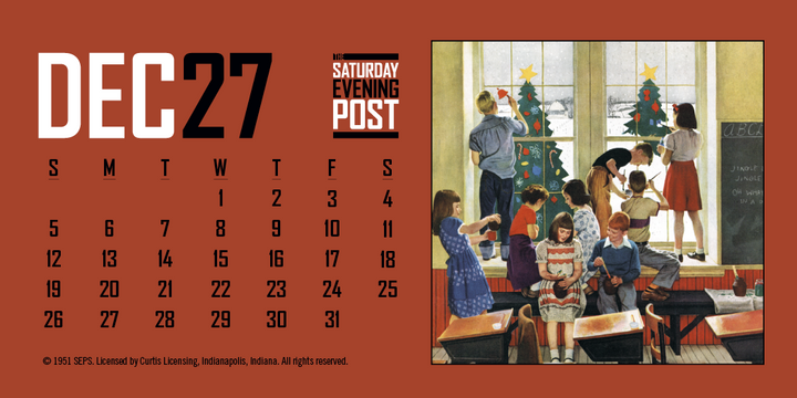 Triumph® Calendars  The Saturday Evening Post Desk Calendar