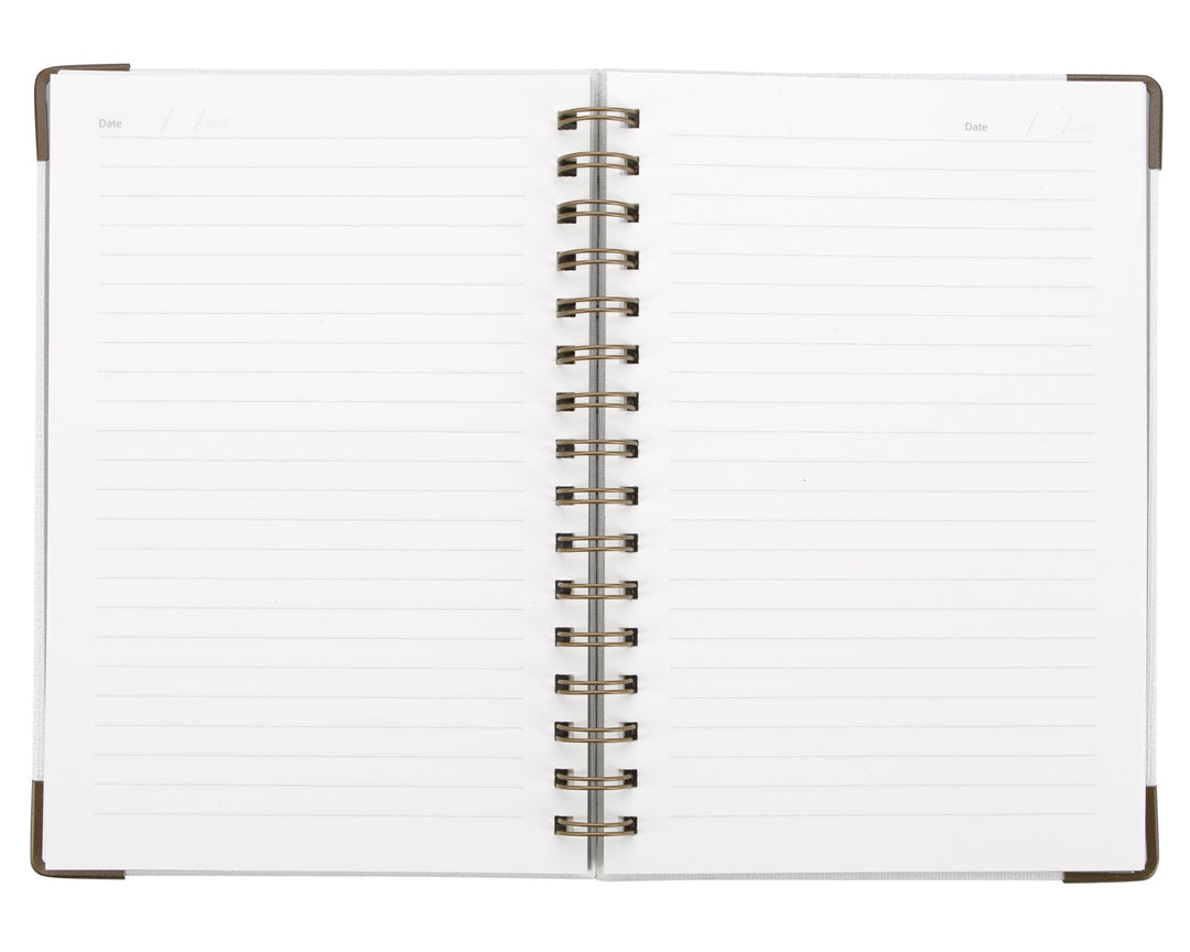 Good Value™ Woven Paper Hardback With Metal Accents Notebook