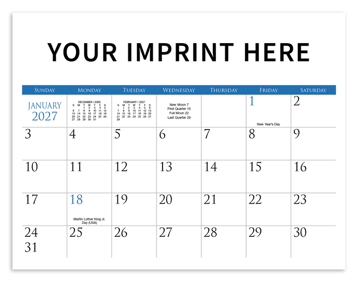 Triumph® Calendars Small Quantity Custom - Spiral Calendar