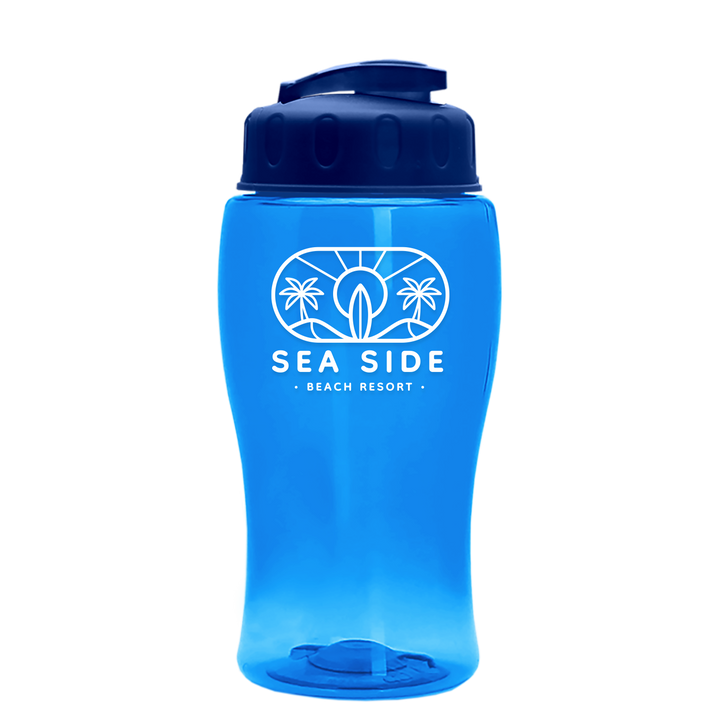 Poly-Pure Jr. - 18 oz. Transparent Bottle with USA Flip