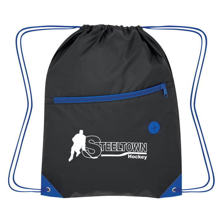 Color Pop Recycled Drawstring Bag