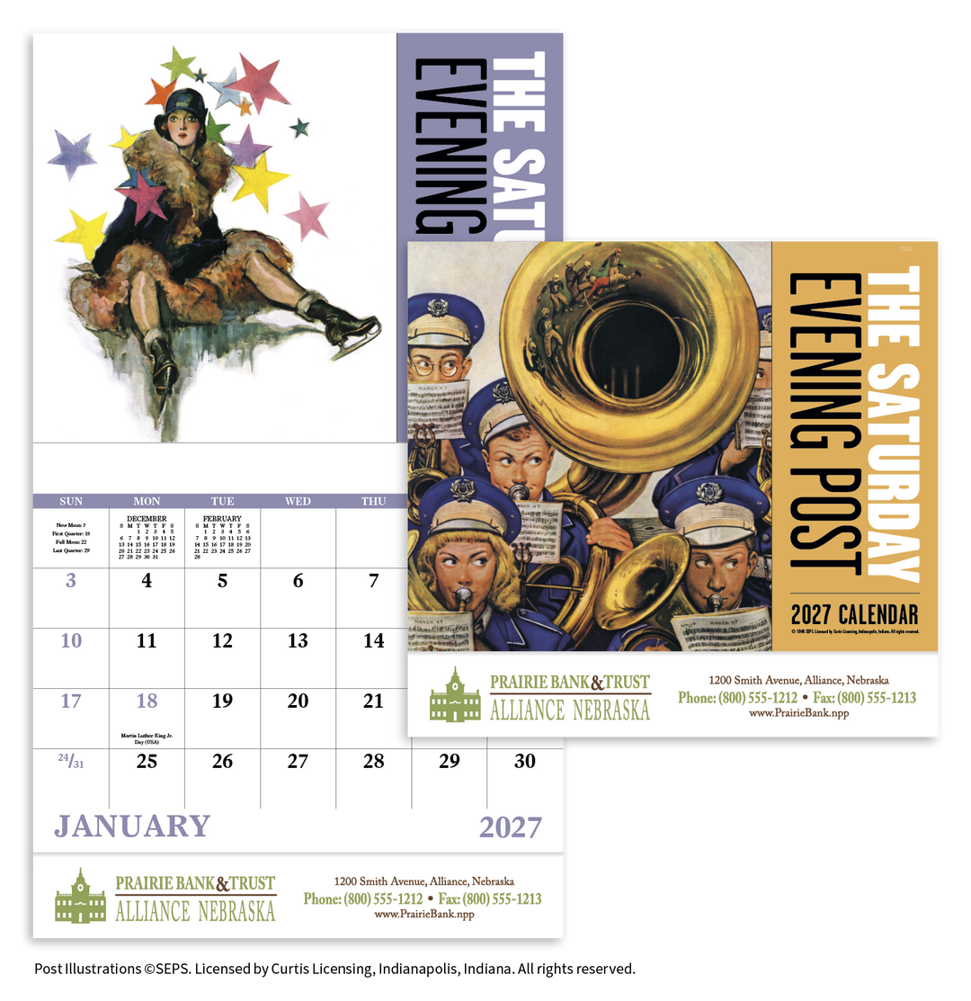 Good Value™ The Saturday Evening Post - Stapled Calendar