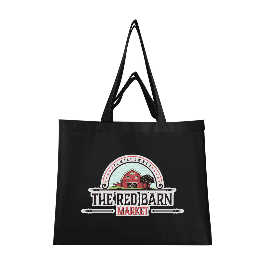 Matte Laminated Recycled Non-Woven Dual Handle Shopper Tote Bag