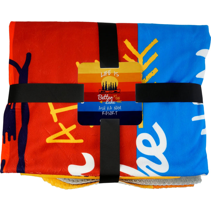 Gift Wrapped Full Color Velvety Recycled Plush Blanket