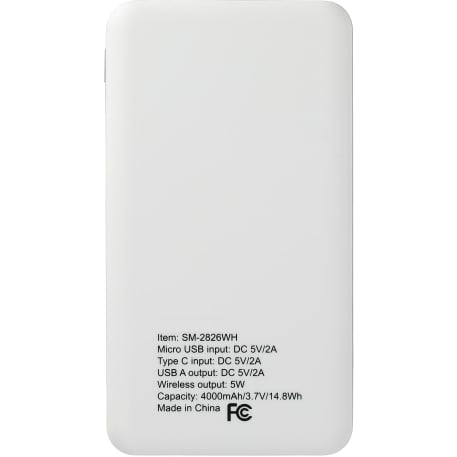 Axial 4000 mAh Wireless Power Bank