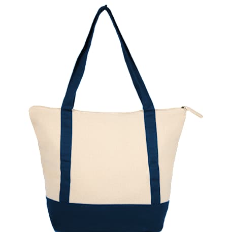 Isle 8oz Organic Cotton Zippered Tote
