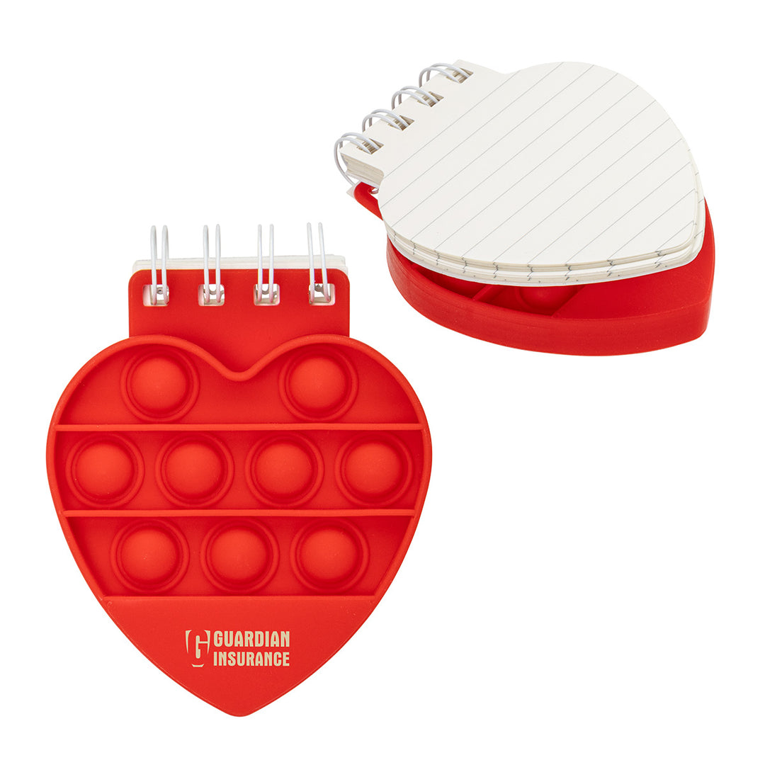 Heart Spiral Notebook Push Pop