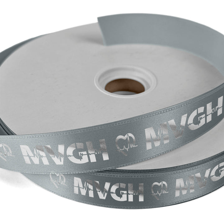 1" Badge Satin Ribbon - 100yd Roll - Foil Print