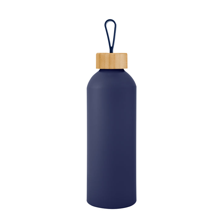 25 Oz. Blaire Recycled Aluminum Bottle With Bamboo Lid And Carry Handle