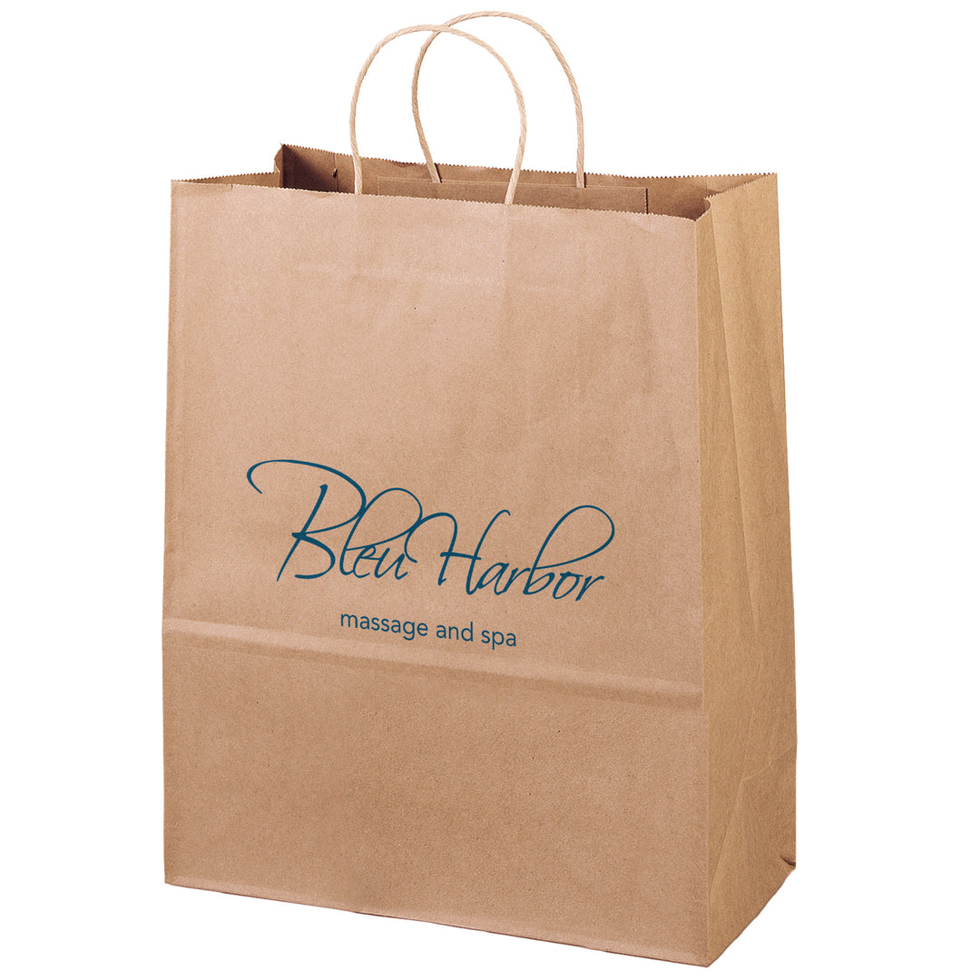 Eco Citation - Kraft-Brown Shopper - Flexo Ink Print