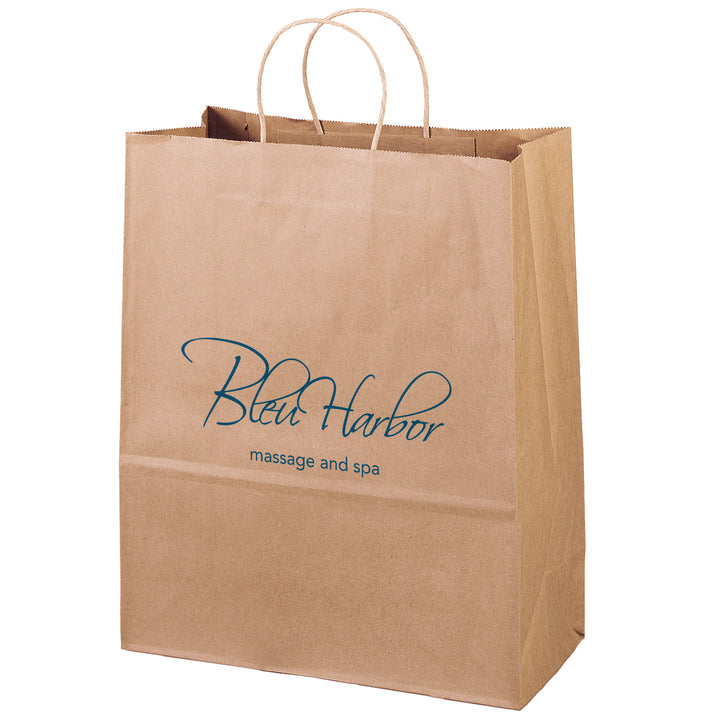 Eco Citation - Kraft-Brown Shopper - Flexo Ink Print