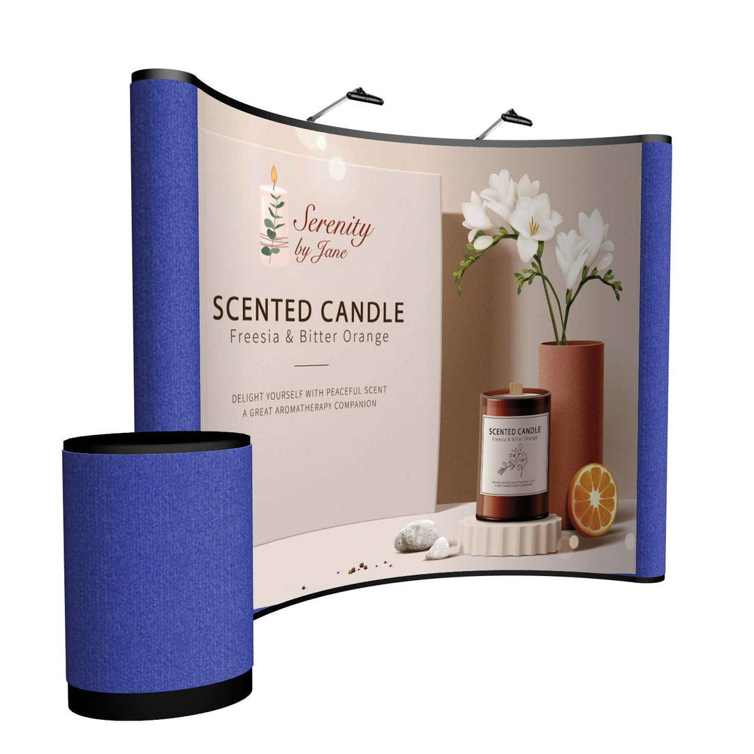 10' Curved ARISE Floor Display Kit (Mural with Fabric Ends)