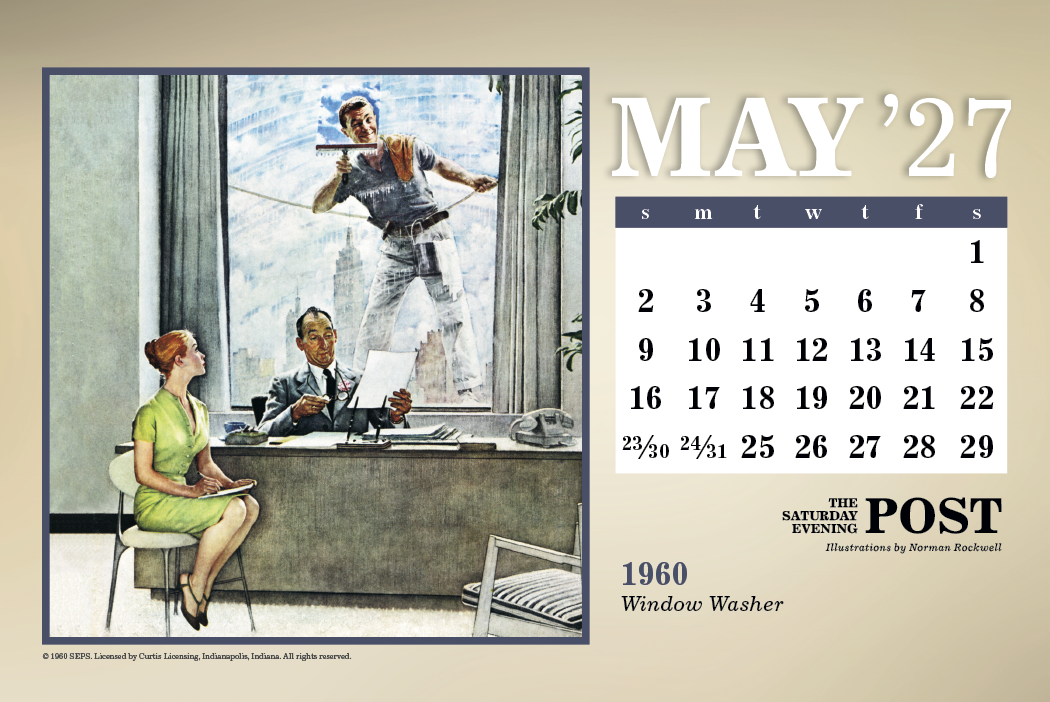 Triumph® Calendars The Saturday Evening Post Large Desk Calendar