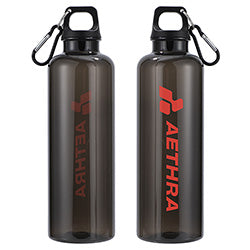 Aloha 25 oz RPET Reusable Translucent Bottle w/ Carabiner