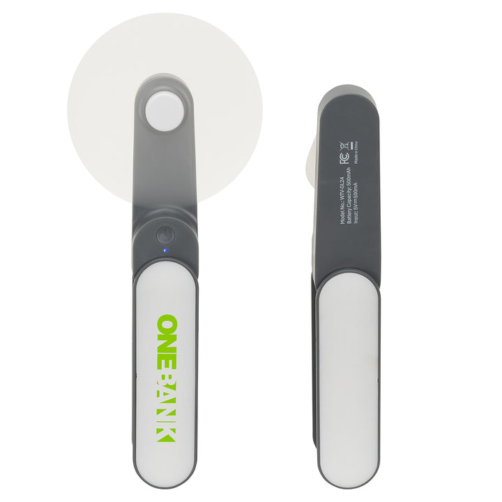 Gale Rechargeable Fan with Swivel Handle