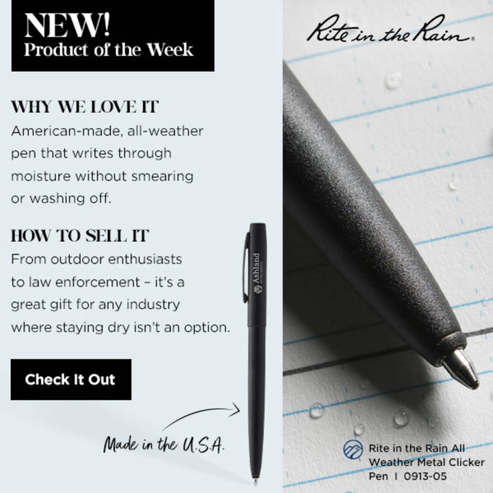 Rite in the Rain All Weather Metal Clicker Pen