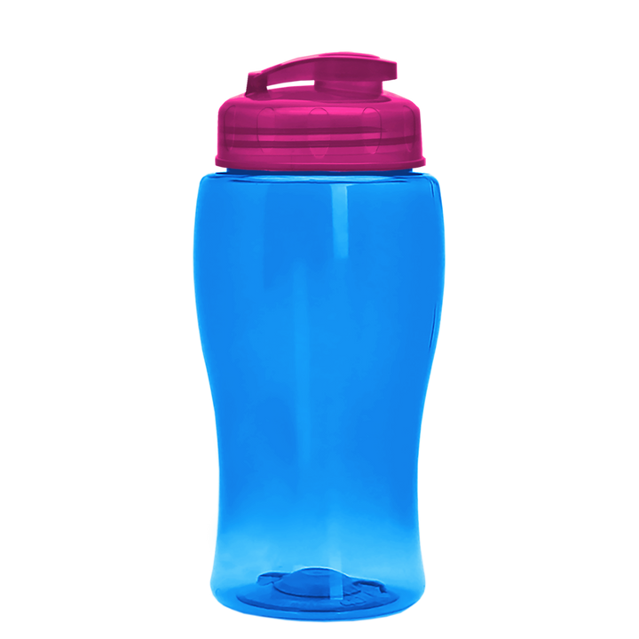 Poly-Pure Jr. - 18 oz. Transparent Bottle with USA Flip