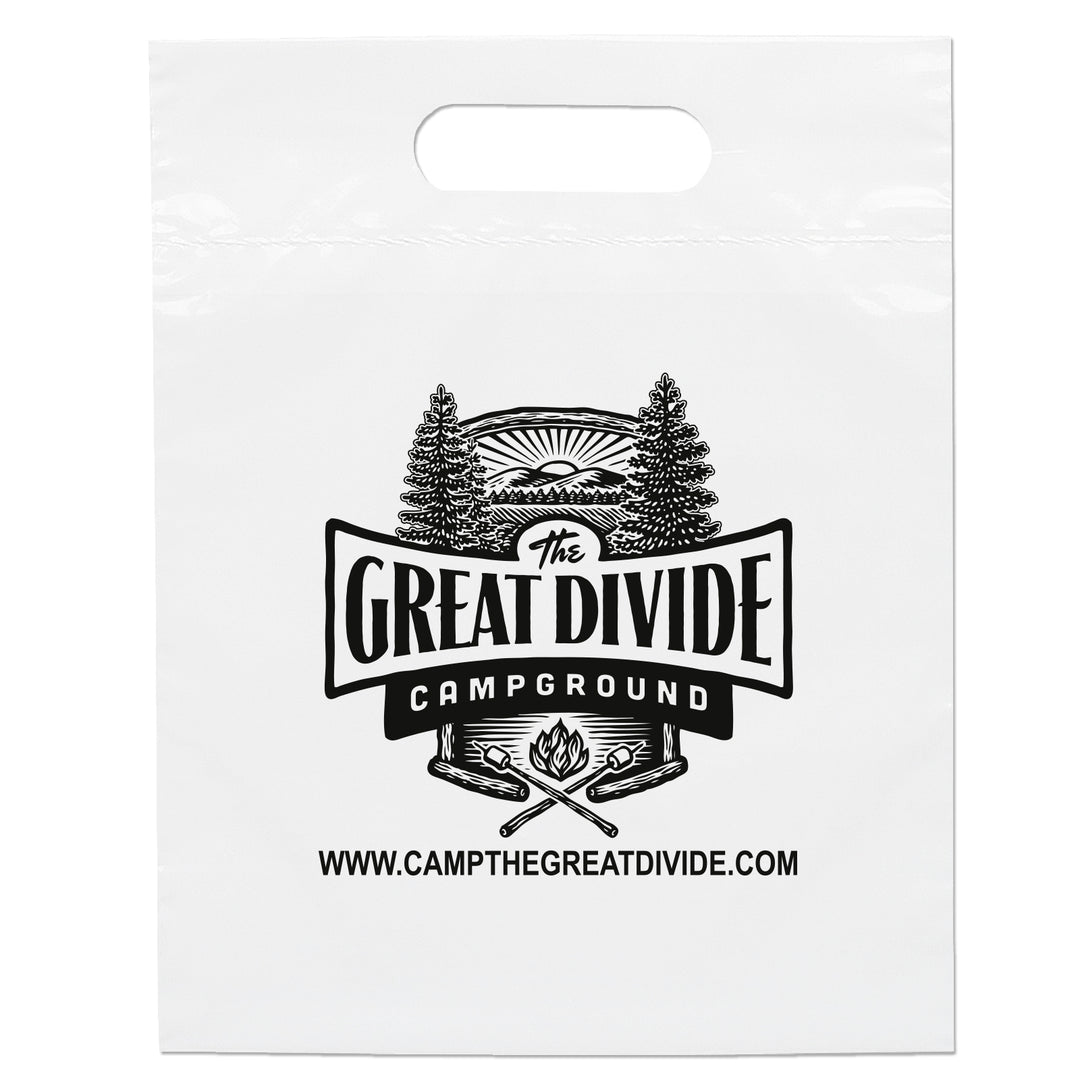 Die Cut Handle Bag - 9 1/2W x 12H - Flexo Ink Print
