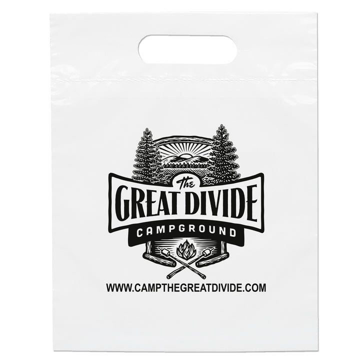 Die Cut Handle Bag - 9 1/2W x 12H - Flexo Ink Print
