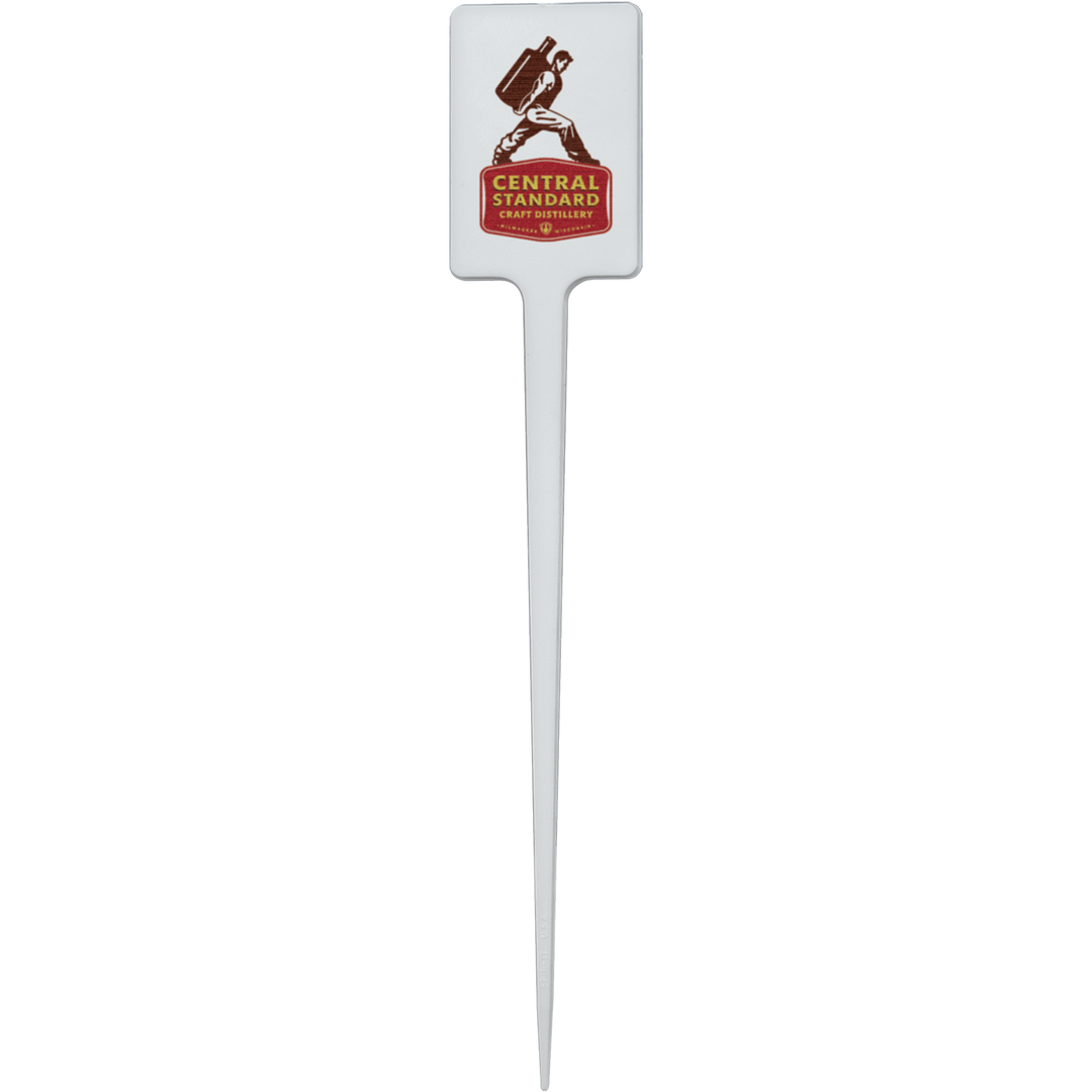 Plastic Food Pick 5.000" Upright Rectangle (Color) Digital Print