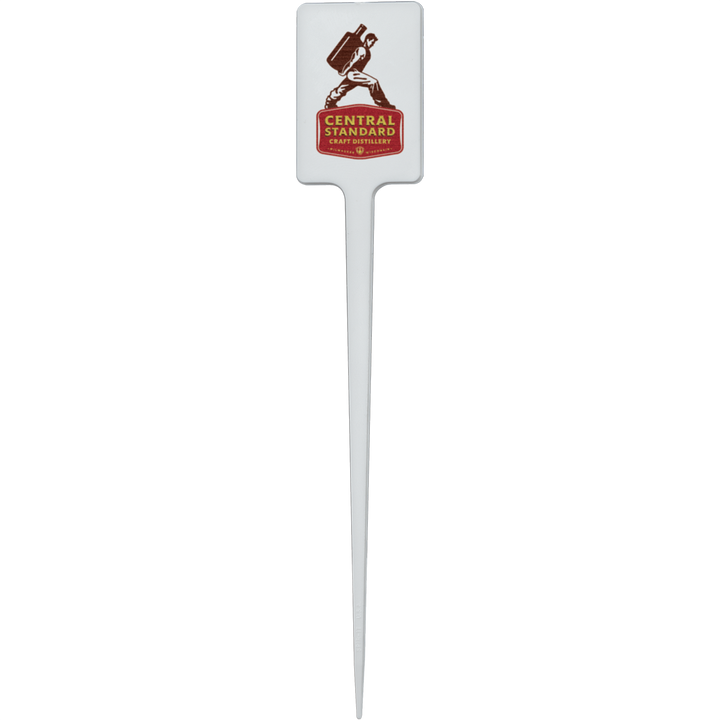 Plastic Food Pick 5.000" Upright Rectangle (Color) Digital Print