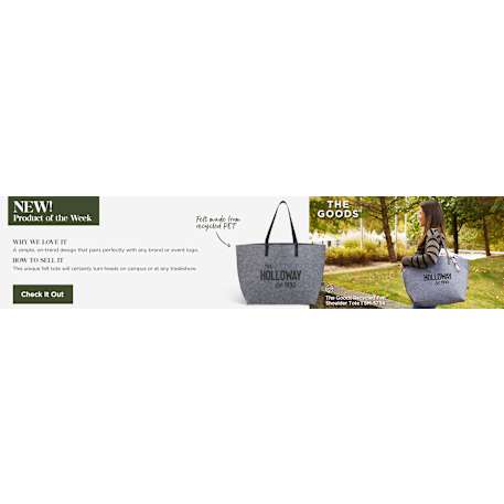 THE GOODS™ Recycled Felt Shoulder Tote