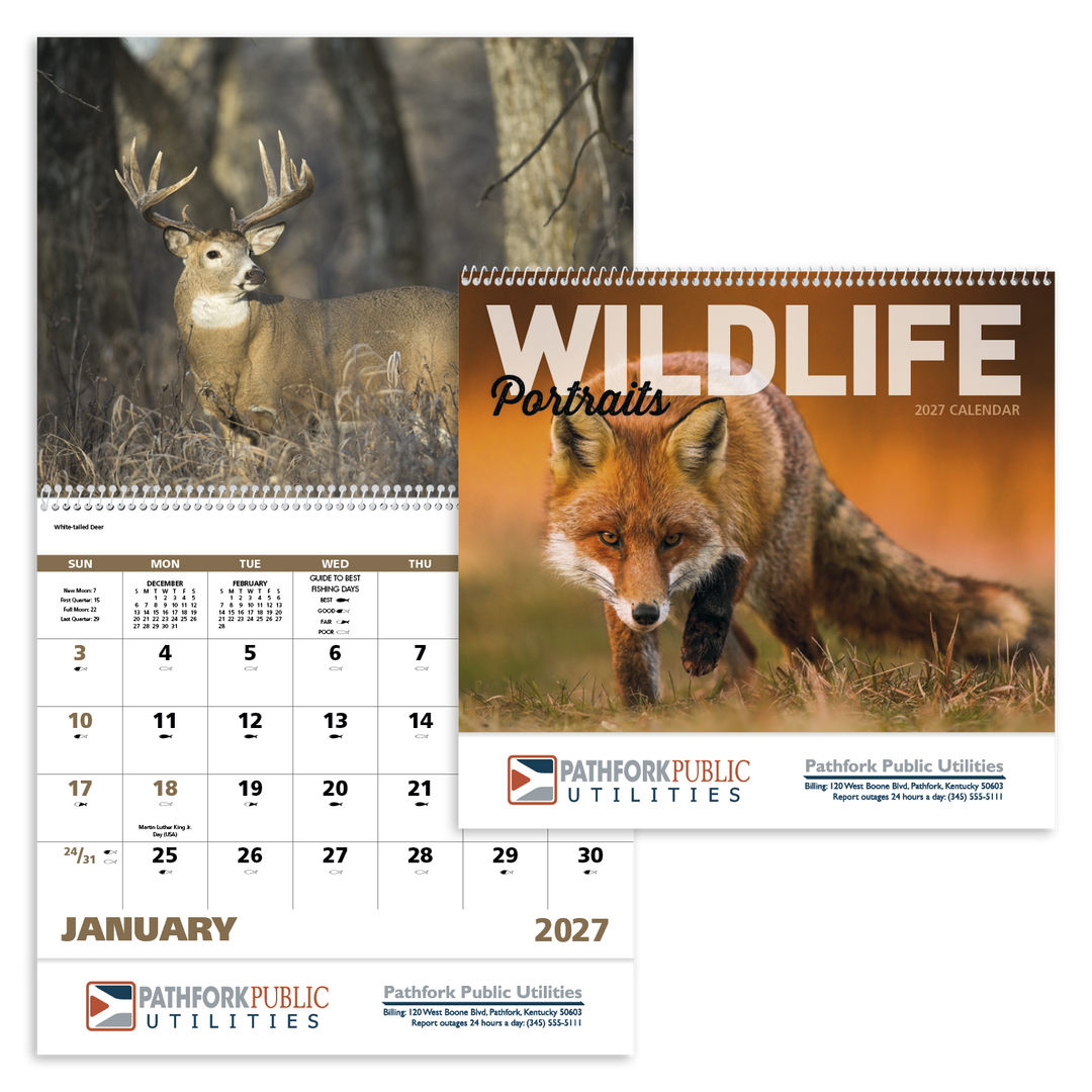 Good Value™ Wildlife Portraits - Spiral Calendar