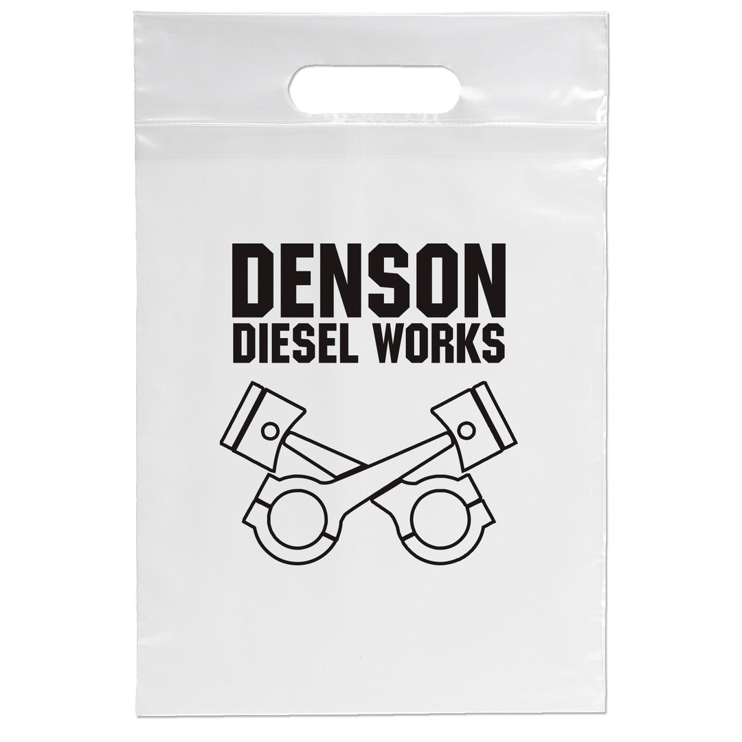 Die Cut Handle Bag - 9 1/2W x 14H - Flexo Ink Print