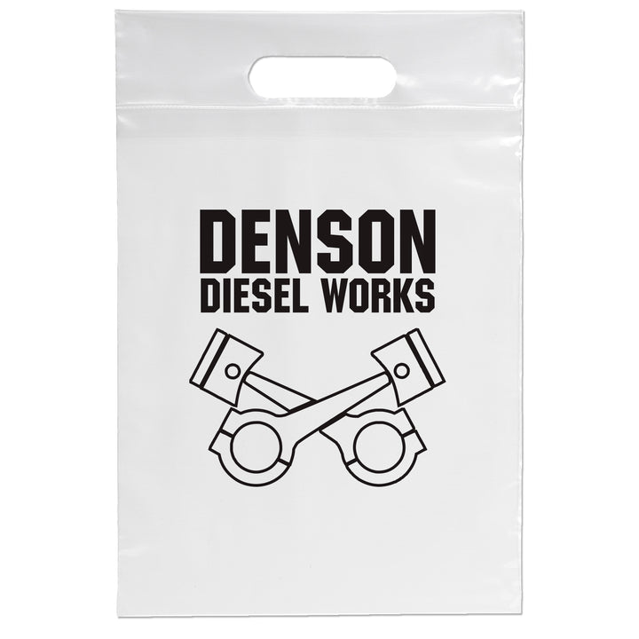 Die Cut Handle Bag - 9 1/2W x 14H - Flexo Ink Print
