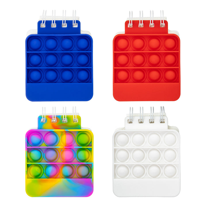 Square Spiral Notebook Push Pop