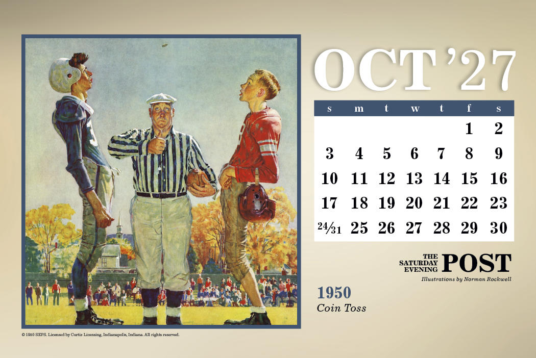 Triumph® Calendars The Saturday Evening Post Large Desk Calendar