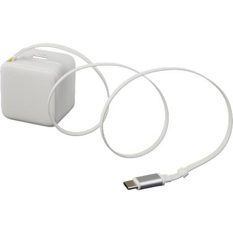 ETL Listed 20W Wall Charger with Retractable Cable