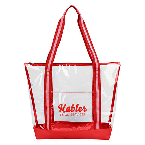 Diamond Clear TPU Zippered Tote